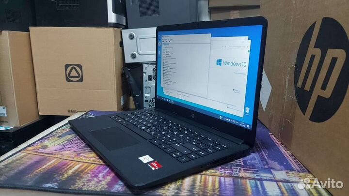 Свежий ноутбук HP Athlon gold 3150 8gb SSD 256gb