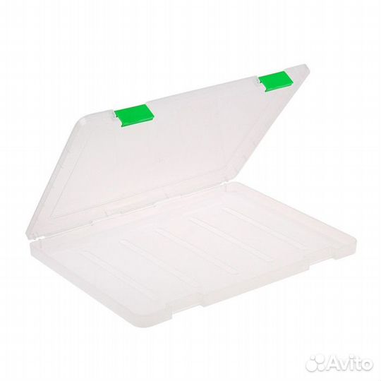 Папка для документов А4, с зелеными защелками, 230