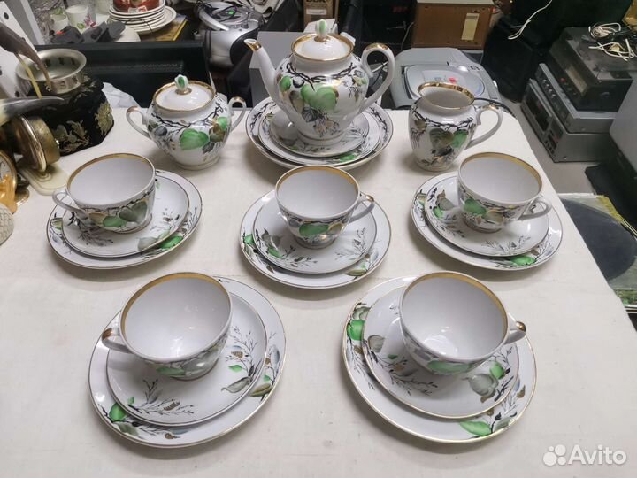 Сервиз чайный Берёзка лфз СССР 21 предмет (Ч)