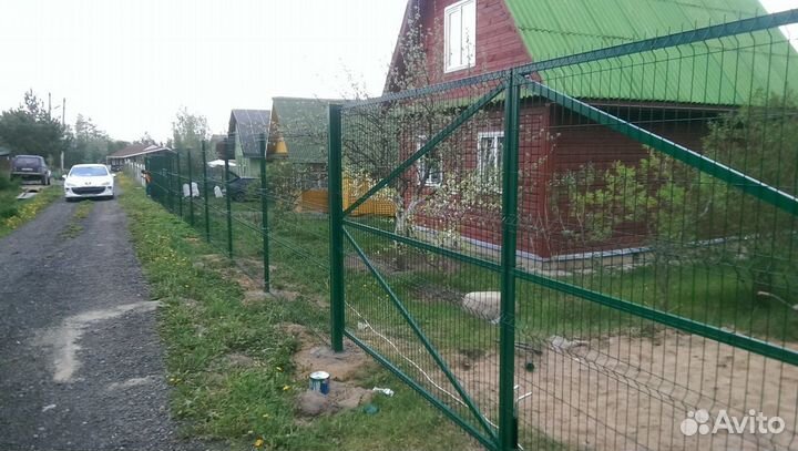 Забор из 3д сетки Гиттер, высота 1,5 м. спб и Обл