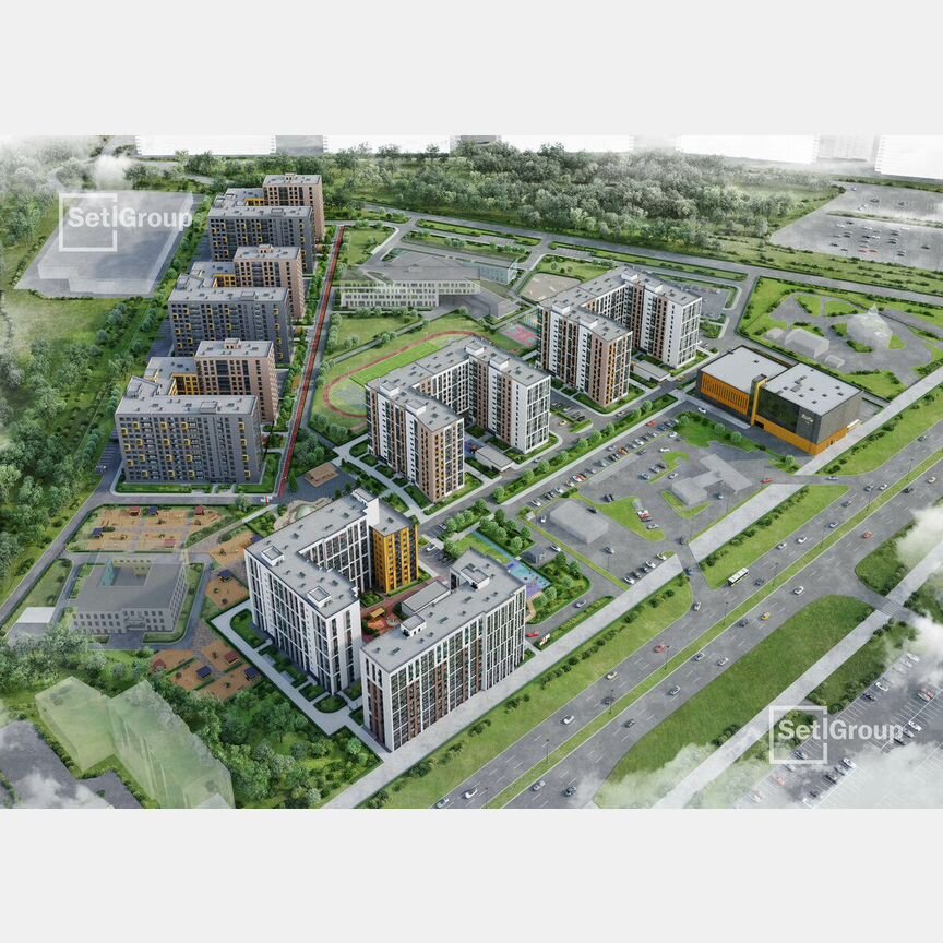 1-к. квартира, 42,1 м², 5/12 эт.