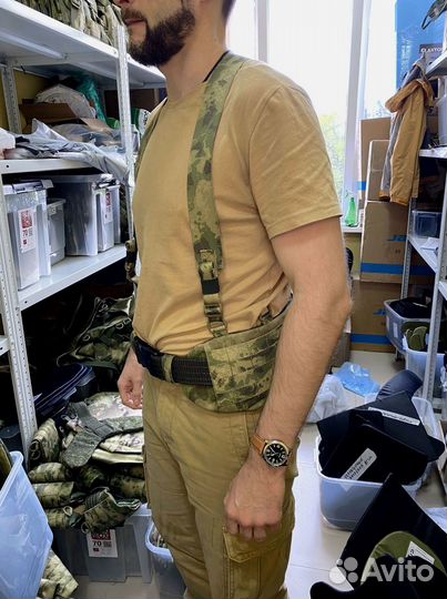 Боевой пояс с баллистическим пакетом и лямками Бр1