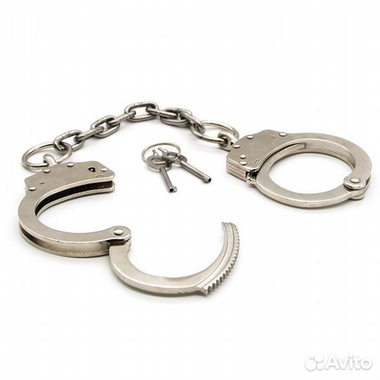Полицейские наручники с длинной цепью 20 см