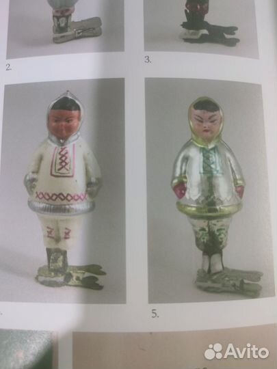 Елочные игрушки СССР на прищепке Ненец