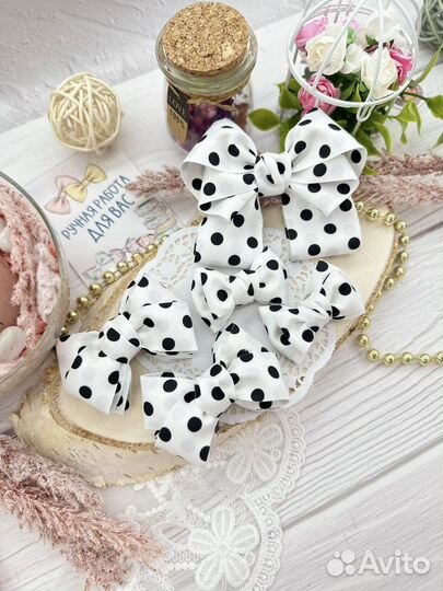 Украшения бантики для волос