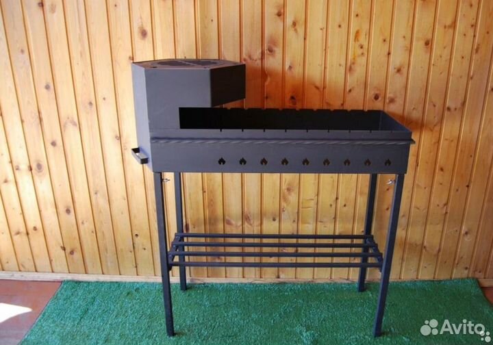 Мангал с печью под казан