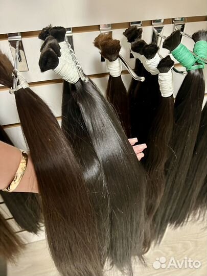 Волосы натуральные в срезах