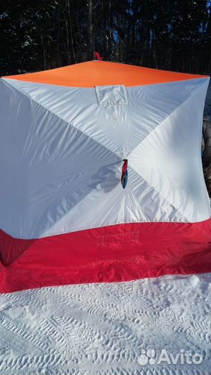 Палатка зимняя медведь куб4
