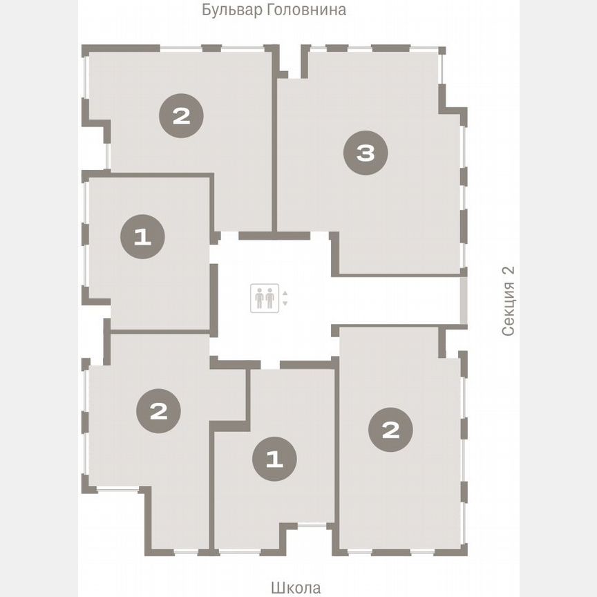 1-к. квартира, 55,5 м², 5/15 эт.