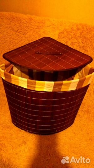 Новая Корзина хозяйственная бамбуковая