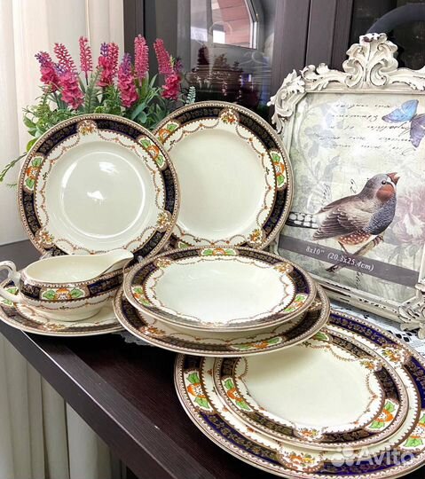 Роскошные тарелки Alfred Meakin, серия Caledonia