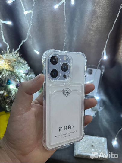 Чехлы на айфон новые с кармашком для карты