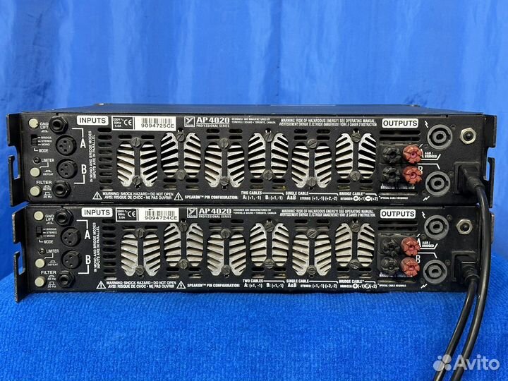 2 Усилителя yorkville AP-4020