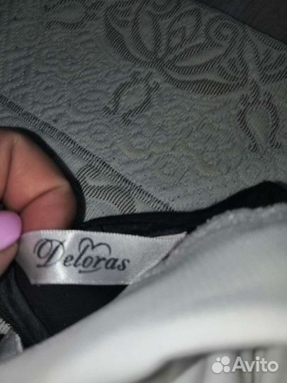 Школьное платье синее