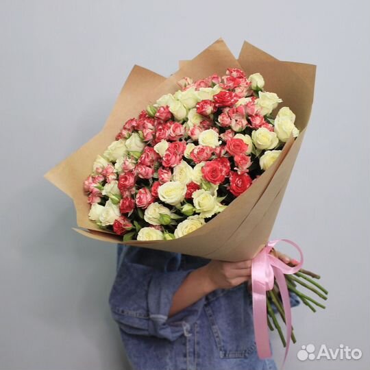 Кустовые розы букет купить