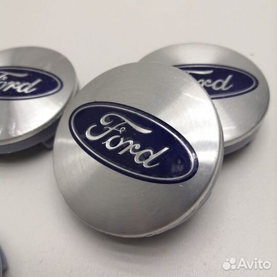 4ш Ford 54мм комплект колпаков с металл. накладкой