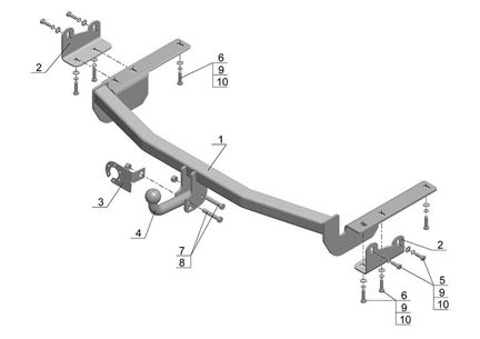 Фаркоп для Lexus RX 300 2003-2009