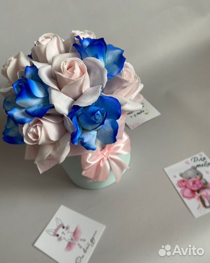 Букет из мыльных роз