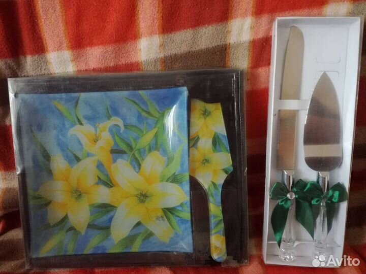 Нож свадебный лопатка тортовница для торта десерта