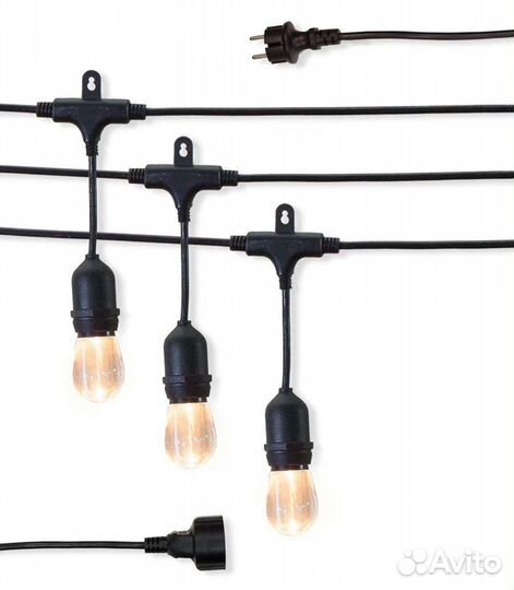 Гирлянда бэлт лайт, ретро гирлянда уличная, belt l