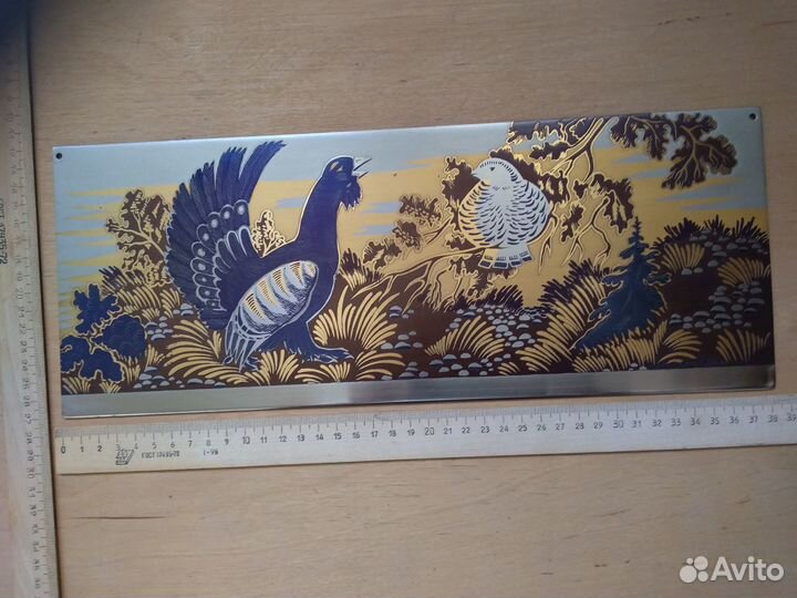 Златоустовская гравюра на стали Токующий глухарь