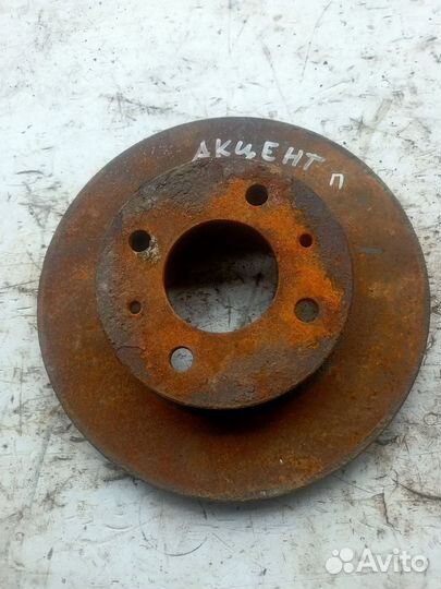Диск тормозной передний Hyundai Accent