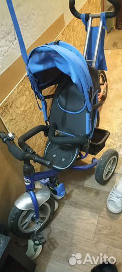 Велосипед с родительской ручкой, велосипед-коляска