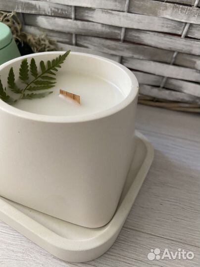 Аромасвечи в гипсе/экопродукт/ручная работа