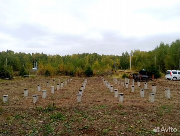 Забивные сваи. Жб сваи. Бетонные сваи