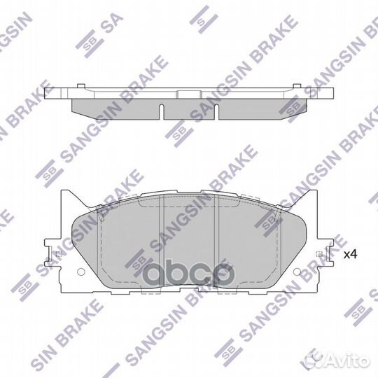 Колодки перед 0446533450 SP2080 Sangsin brake