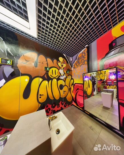 Граффити оформление экстерьеров и интерьеров