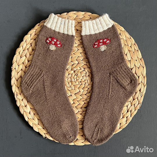 Носки вязаные шерстяные, 37-39 размер