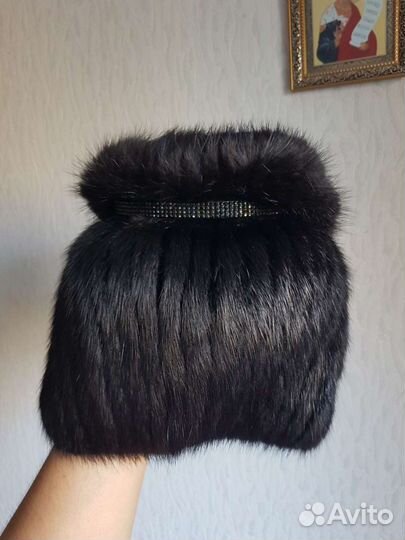 Шикарная шапка норковая новая