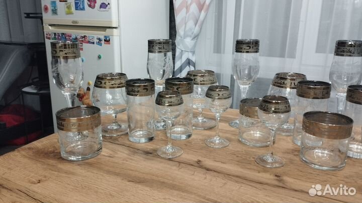 Набор бокалов Гусь хрустальный