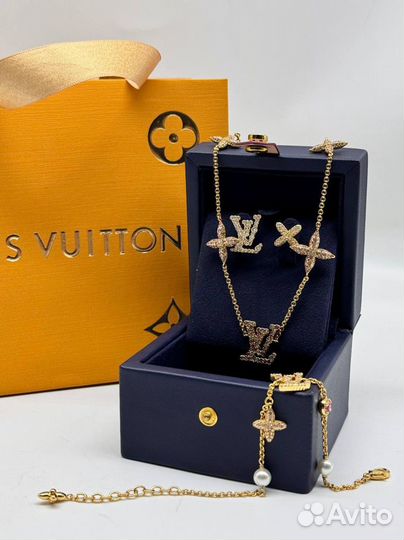 Серьги Чокер Кольцо Браслет Louis Vuitton