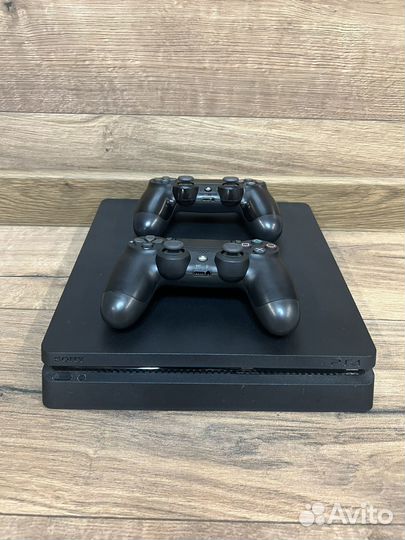 Sony playstation 4 slim 1tb+5игр+2геймпада