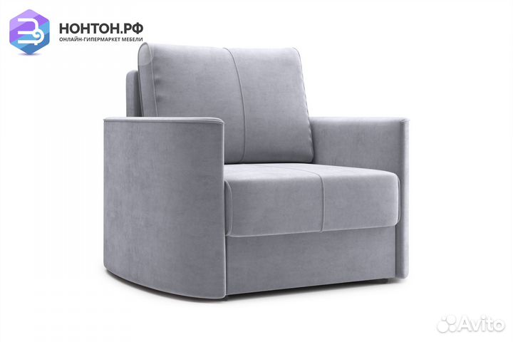 Кресло еврокнижка Колибри серое