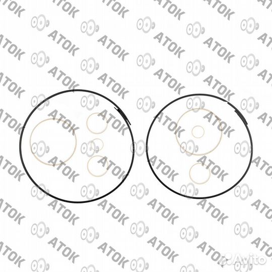 3595 комплект уплотнительных колец JF017E