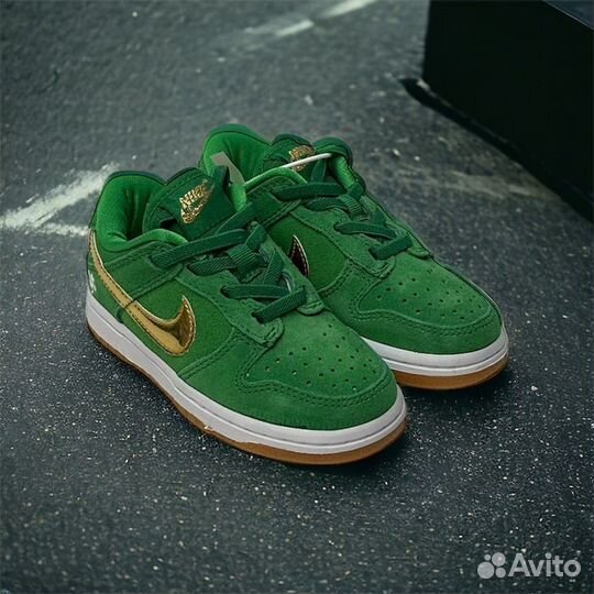 Nike Dunk Low SB 'St. Patrick’s Day детские