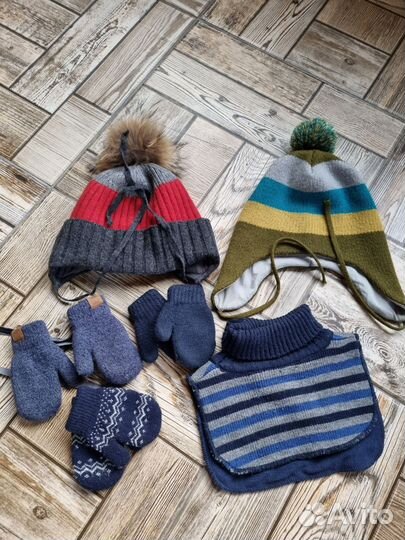 Шапки варежки манишка