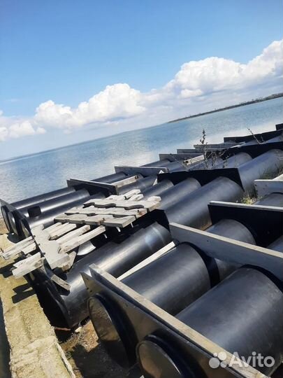 Понтон из пластиковых труб