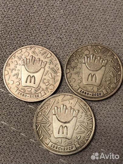 Жетоны макдоналдс