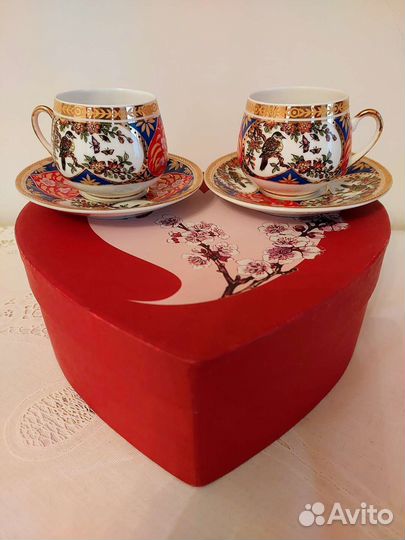 Кофейный сервиз из тонкого фарфора