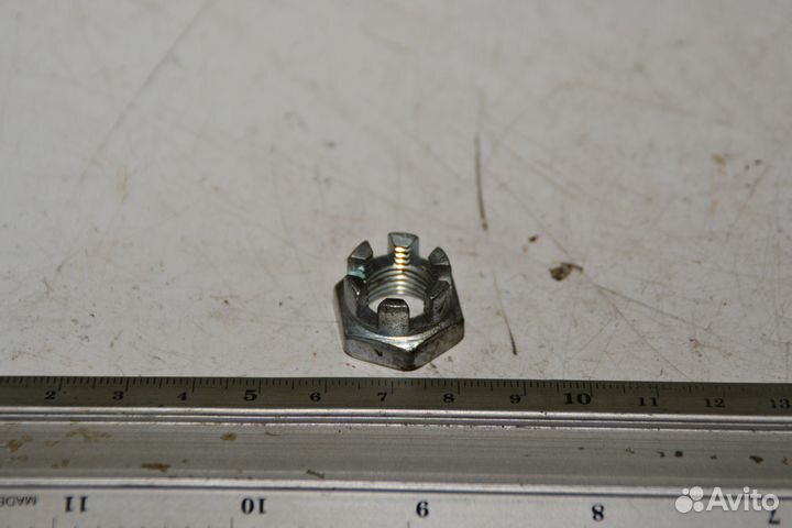 Гайка М12*1,25х12 корончатая рулевого наконечника