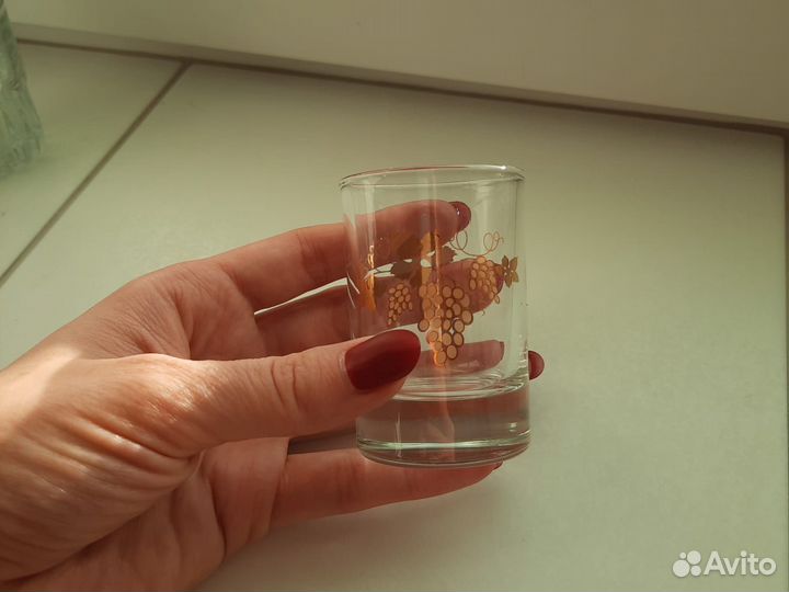 Хрустальные стеклянные рюмки советские СССР