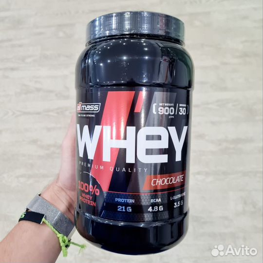 Whey протеин protein 900-2000гр All Mаss