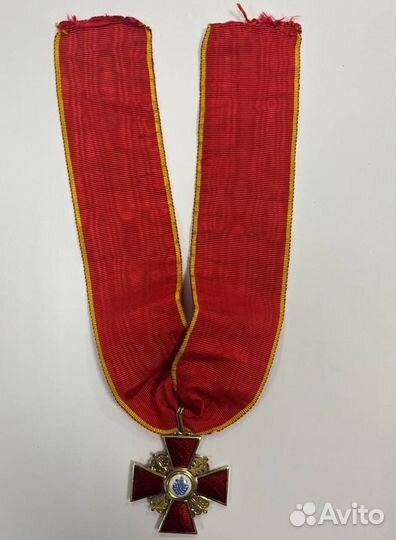 Орден Св. Анны 2-й ст. С документом. Золото