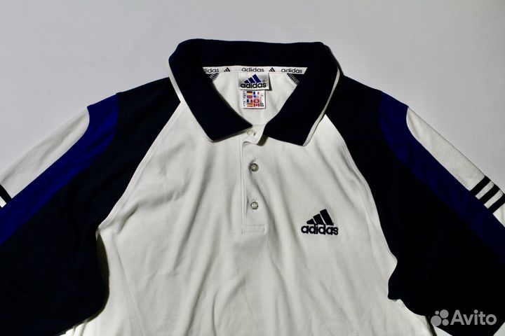 Поло adidas винтаж 90