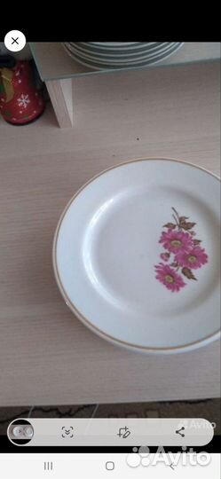 Тарелочки,6шт,форфор СССР