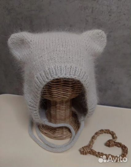 Чепчик с ушками медвежонка